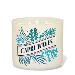 Bath & Body Works Capri Waves 3-Wick Scented Candle with Natural Essential Oils - 411g-picture-1