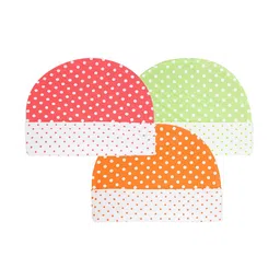 BAESD Kids Set Of 3 Printed Cotton Beanie-13