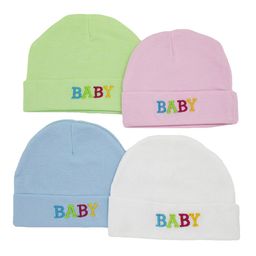 BAESD Infants Pack Of 4 Cotton Beanie-20