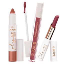 JUICE Set Of 3 Play Up, Color Luxe & Color Max Lipstick - 7.8 gm - MCR01 - M01 - M01-51
