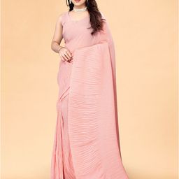 Sidhidata Crushed Poly Chiffon Leheriya Saree-image-22