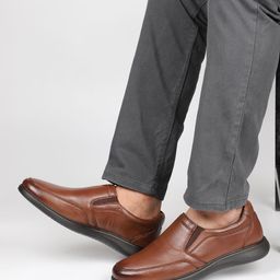 PRIVO by Inc.5 Men Leather Formal Slip-On Shoe-image-23