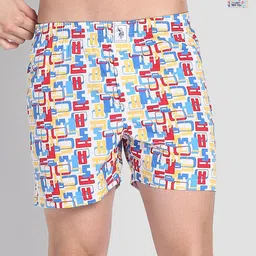 U.S. Polo Assn. Pack Of 2 Printed Pure Cotton Boxers-picture-6