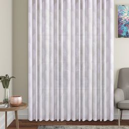 HOSTA HOMES Set Of 4 White Floral Door Curtain-image-42