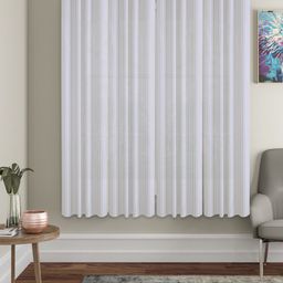 HOSTA HOMES White Set of 4 Quirky Window Curtain-17
