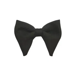 The Tie Hub Black Solid Suede Finish Bow Tie-picture-39