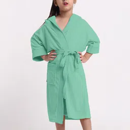 Creeva Kids Hooded Terry Belted Bath Robe-14