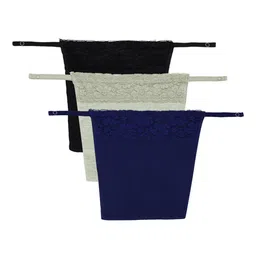 PLUMBURY Pack Of 3 Light weight Cleavage Cover Clip-on Mock Camisoles-image-9