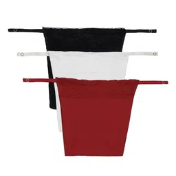 PLUMBURY Pack Of 3 Cleavage Cover Clip-On Mock Camisole-image-12