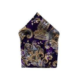 Blacksmith Men Paisley Printed Satin Pocket Square-picture-24