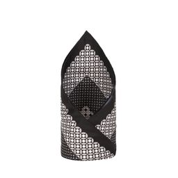 Peter England Men Black & Grey Printed Pocket Square-image-65