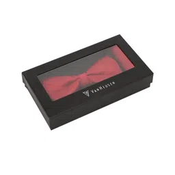 Van Heusen Men Red Solid Tie and Pocket Square-picture-5