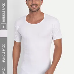 T.T. Desire Interlock Pack Of 2 Cotton Innerwear Vests-image-36