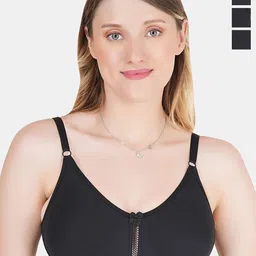 Tweens Pack of 3 Full Coverage Non Padded Cotton T-shirt Bras With All Day Comfort-75