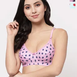 Docare Pack of 2 Polka Dot Printed Full Coverage Everyday Bras with All Day Comfort-picture-18