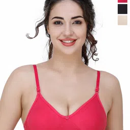 Docare Pack of 3 Full Coverage T-shirt Bras with All Day Comfort-image-88