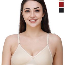 Docare Pack of 3 Printed Full Coverage T-shirt Bras With All Day Comfort-20