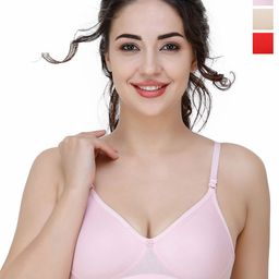 Docare Pack of 3 Full Coverage T-shirt Bras with All Day Comfort-image-46