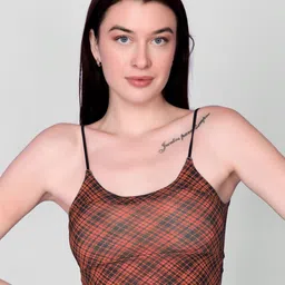 Spiaty Checked Full Coverage Removable Padding Everyday Bra With All Day Comfort-2