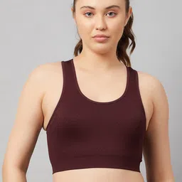 C9 AIRWEAR Seamless Full Coverage Padded 360 Degree Support Racerback Sports Bra-0