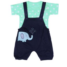 BAESD Infants Animal Graphics Printed Pure Cotton Dungare with T-Shirt-15