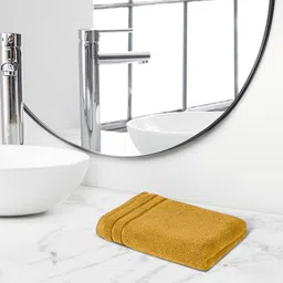Himeya Yellow Terry Cotton Anti-Bacterial 650 GSM Reversible Hand Towel-image-31