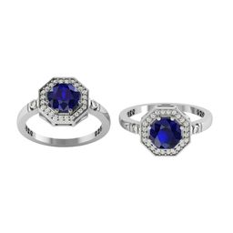 LMDPRAJAPATIS Unisex 7.50 Carat Natural Blue Sapphire Gemstone Art Deco Halo Birdal Surprise Gift For Her (6)-image-71
