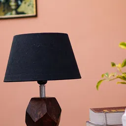 Pinecraft INTERNATIONAL Black & Brown Sefinn Table Lamp with Shade-22