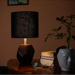 Pinecraft INTERNATIONAL Brown & Black Sefinn Table Lamp With Shade-3