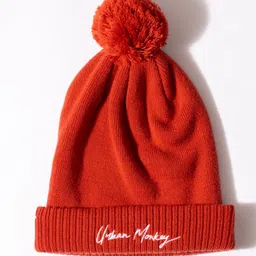 Urban Monkey Unisex Self Design Wool Beanie-17