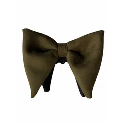The Tie Hub Men Green Solid Bow Tie-picture-40