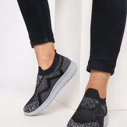 Marc Loire Women Lightweight Mesh Comfort Insole Contrast Slip-On Sneakers-image-84