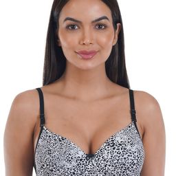SONA Animal Printed Non Padded Medium Coverage Everyday Bra With All Day Comfort-4