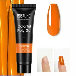 ROSALIND UV & LED Soak-Off Colorful Poly Nail Extension Gel 15 ml - Orange-19