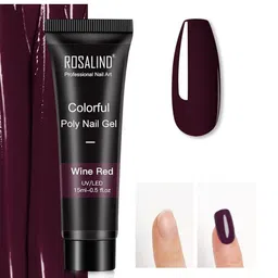 ROSALIND UV & LED Soak-Off Colorful Poly Nail Extension Gel 15 ml - Wine Red-37