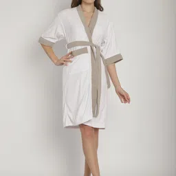 ELEVANTO Women Bath Robe-image-88