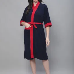 ELEVANTO Women Bath Robe-image-71