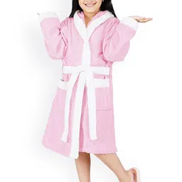 RANGOLI Kids Solid Pure Cotton Bath Robe-image-74