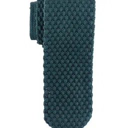 The Tie Hub Men Green Woven Design Broad Tie-picture-19