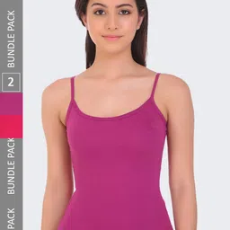 POOJA RAGENEE Pack of 2 Pure Cotton Camisole-image-63
