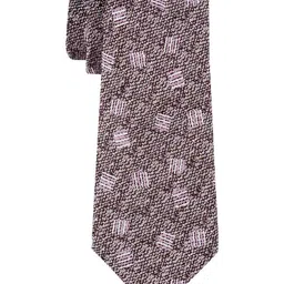 The Tie Hub Men Woven Design Pure Silk Broad Tie-16
