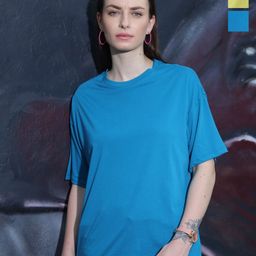 TITTLI Pack Of 2 Round Neck Drop-Shoulder Sleeves Pure Cotton Oversized T-shirt-image-97