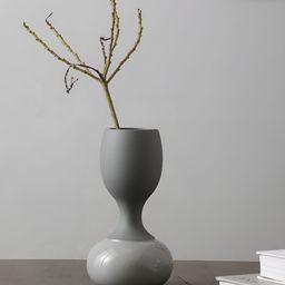 Decor de Maison Chalice Grey Ceramic Vase-10