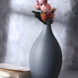 Decor de Maison Black Enamel Textured Flower vase-image-92