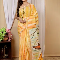 DipDiya Abstract PrintedTaant Saree-image-6