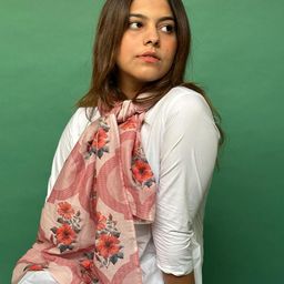 BUTA BUTI Floral Printed Pure Cotton Stole-image-90