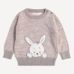 Wingsfield Girls Ribbed Acrylic Pullover with Applique Detail-image-23