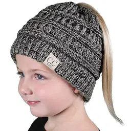 EL REGALO Girls Self Design Woollen Beanie Cap-49