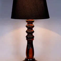 foziq Brown & Black Textured Table Lamps-12