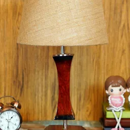 foziq Brown & Beige Solid Table Lamps-25